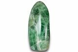 Free-Standing, Polished Green Fluorite - Madagascar #304786-1